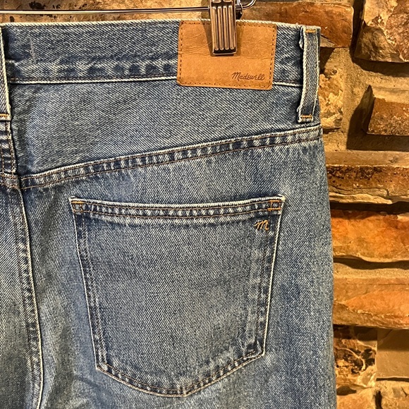 Madewell Low-Slung Straight Leg Button Fly 100% Cotton Jeans - Picture 7 of 10
